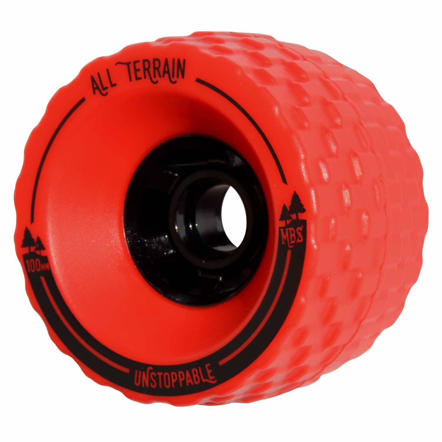 13403 - MBS All-Terrain Skateboard Wheels - Red (4) — MBS.COM